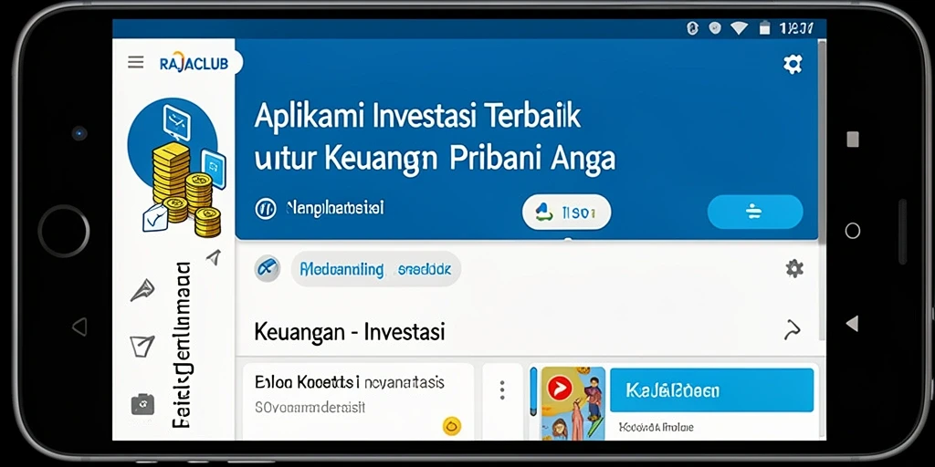 Tampilan antarmuka aplikasi RAJACLUB yang intuitif dan menarik.