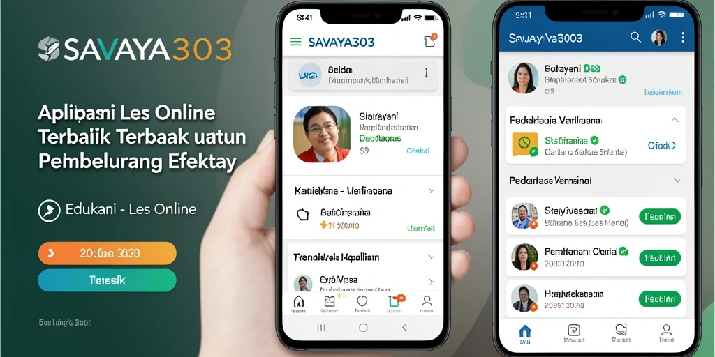 Antarmuka SAVAYA303 yang intuitif untuk belajar Les Online.