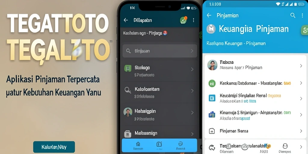 Tampilan antarmuka aplikasi TEGALTOTO yang sederhana dan fungsional.