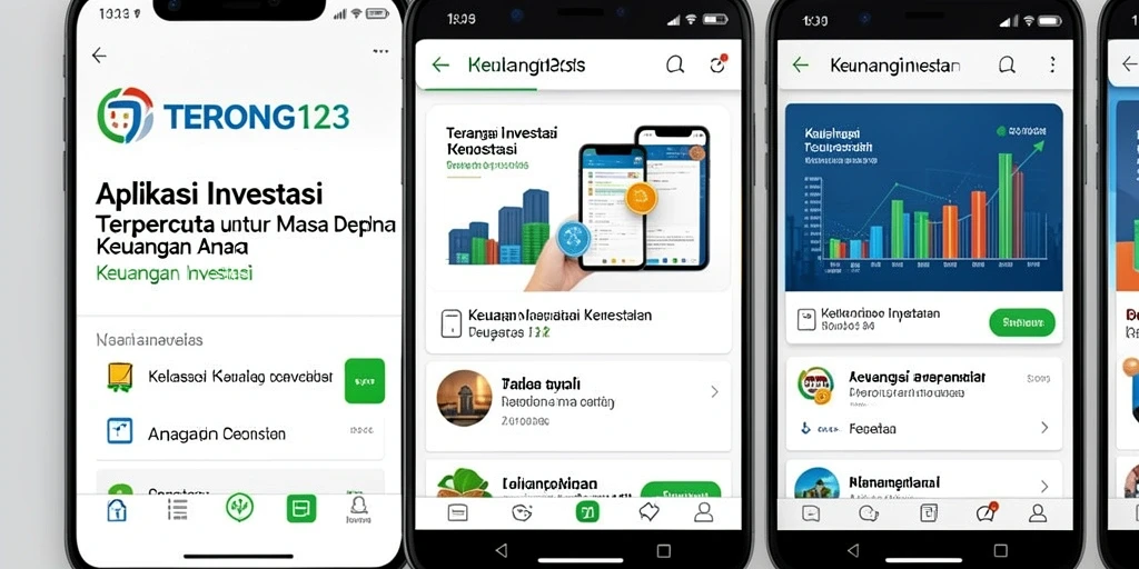Tampilan antarmuka pengguna aplikas Investasi TERONG123 yang intuitif dan informatif.